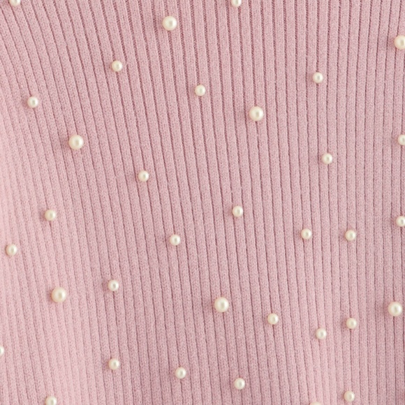 Pearl Pink Ribbed Sweater - Picture 2 of 4